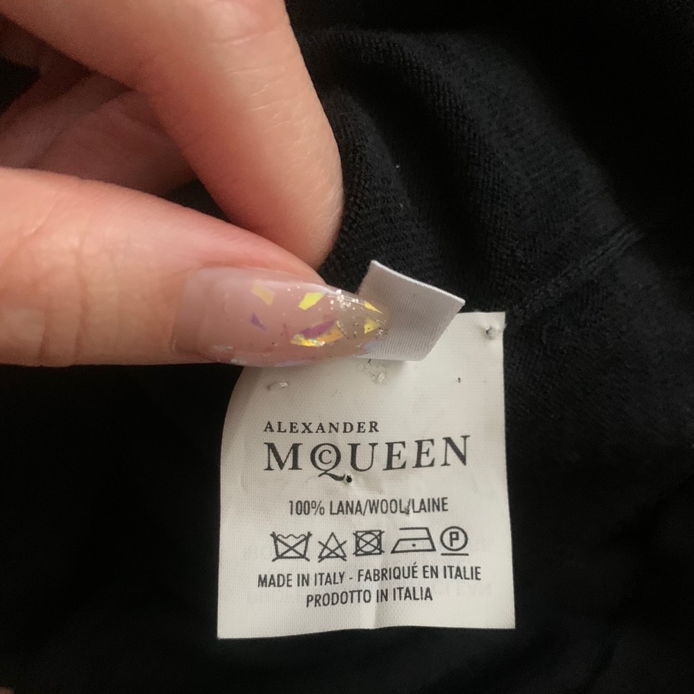 NWOT Alexander McQueen Black Wool Bubble Dress - Picture 7 of 7